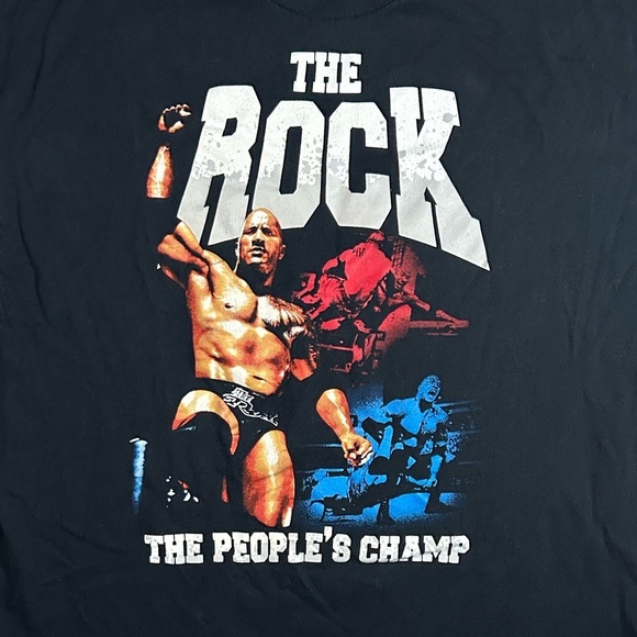 WWE The Rock Black Graphic Tee - Picture 2 of 6